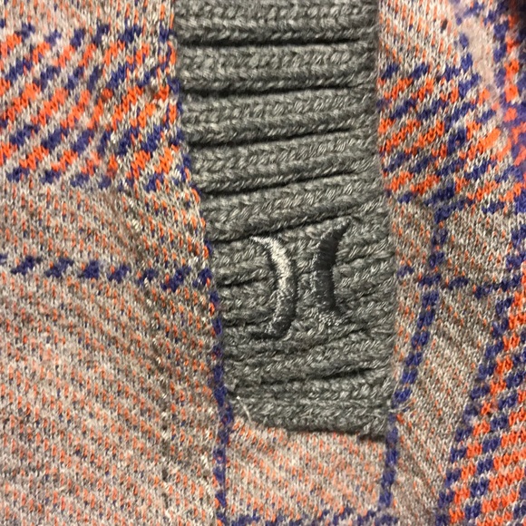 Hurley Plaid Lightweight Button-down Ribbed Coat - Picture 3 of 8